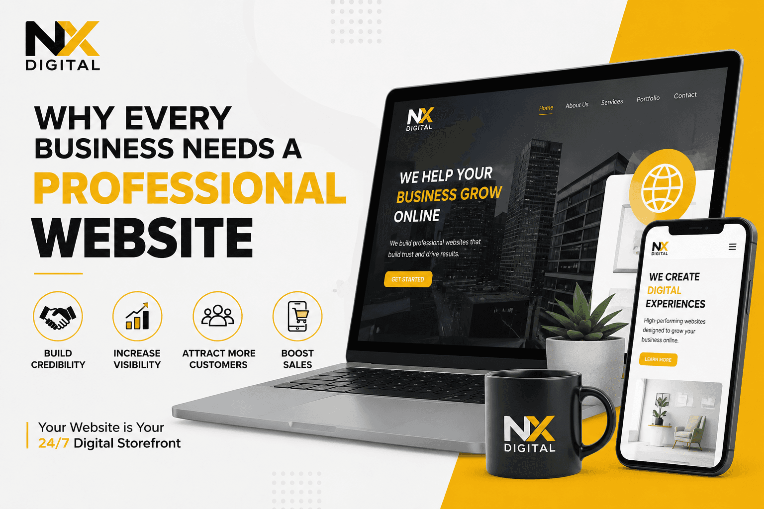 Professional website design for business growth and online presence